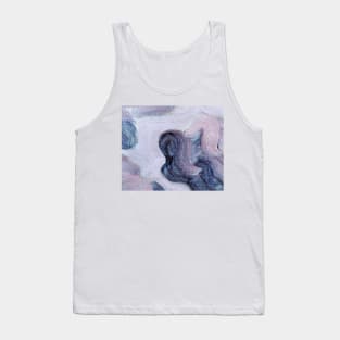 Abstract Oil Painting Very Peri Blue Purple 1c12 Tank Top